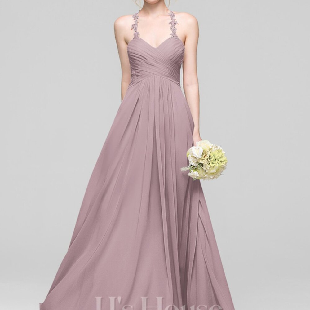 A-Line/Princess Sweetheart Chiffon Dress Ruffle